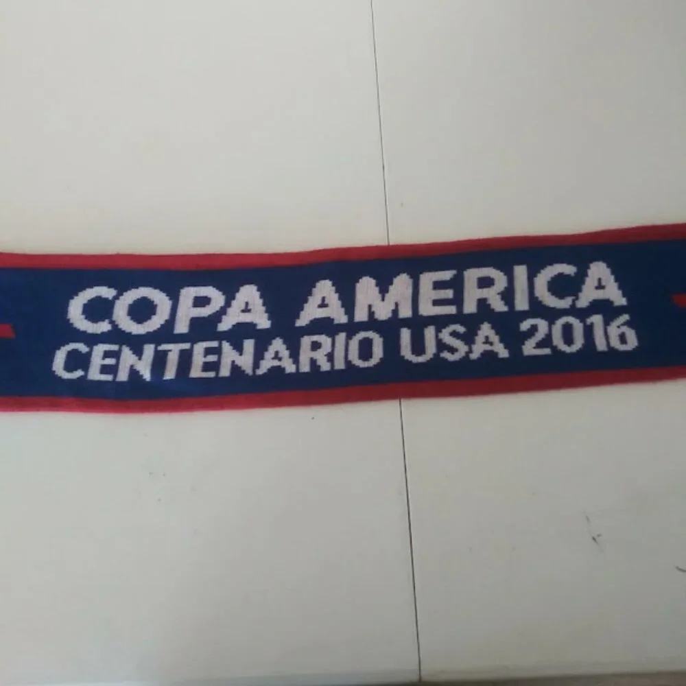 Copa America Centenario 2016 red, white, and blue scarf